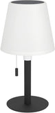 Lampe de table Eglo montapalma intérieur et extérieur - rechargeable (jusqu'à 60 heures de lumière) - solaire - 30 cm - noir et blanc - lumière blanc chaud et RGB réglable - sans fil - dimmable