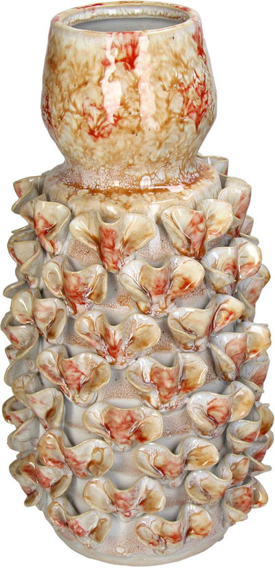Vase collection Hd faïence terra 17x17x32.5cm
