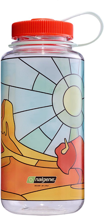 Nalgene - bouteille à large goulot - gourde - bouteille d'eau - 1000 ml de support du désert teinté clair - sans bpa