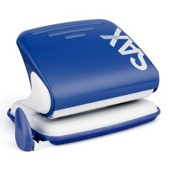 Perforatrice sax design bleu 2 trous 15 feuilles