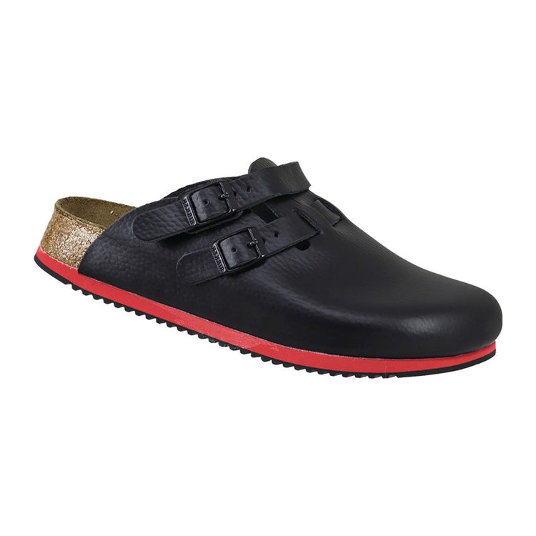 Sabots de travail Birkenstock | taille 40 noir | cuir | sra et 20347 | 1 paire - 582636-40 - 582636-40