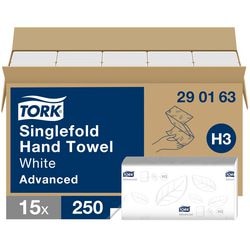 Serviettes pliées Tork Advanced V-fold 2 couches