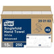 Serviettes pliées Tork Advanced V-fold 2 couches