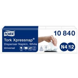 Serviettes tork n4 système interplié 33x21,6cm blanc 5 paquets