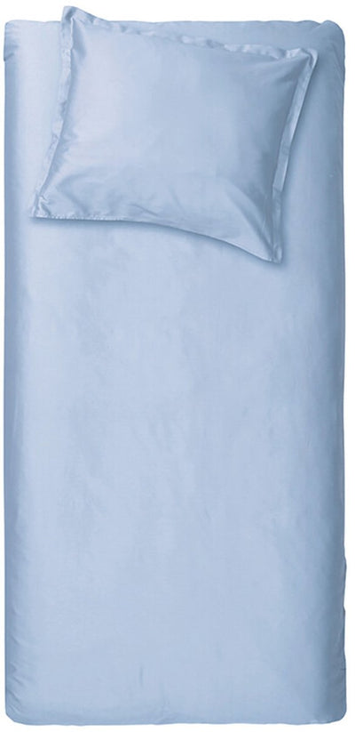 Housse de couette Cendrillon dimanche - 1 personne - satin - 140x200 220 cm - bleu clair + 1 taie d'oreiller 60x70