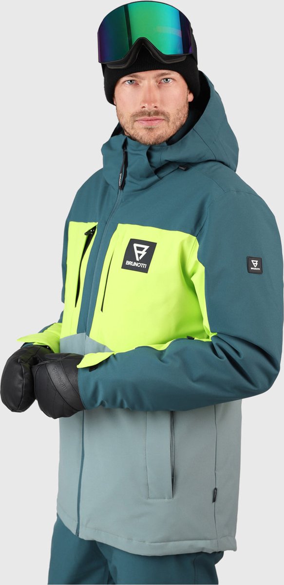 Brunotti aratin veste de ski sports d'hiver homme - vert - s