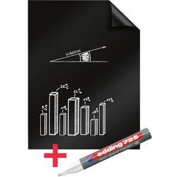 Tableau magique legamaster 60x80cm noir 25 feuilles