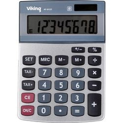 Calculatrice OD AT-812t plastique métal 143,5x102,5x30,5mm gris argent