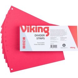 Bandes séparatrices niceday rouge 100 tabs