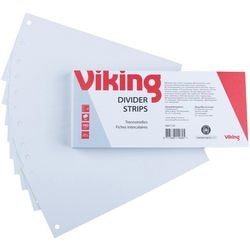 Bandes de séparation niceday 190g m2 carton 24x10,5cm blanc 100 pièces