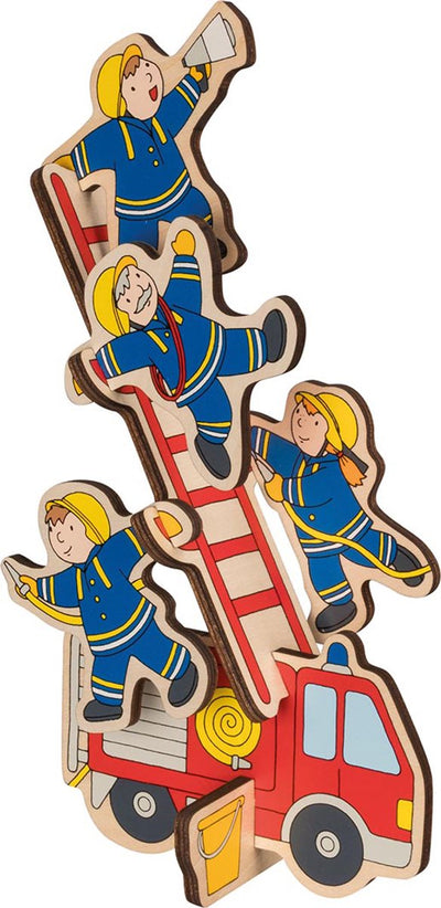Goki Wooden Stapelpuzel Fire Department, 8e.