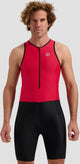 Rogelli florida trifonction homme et femme - sans manches - noir rouge - xl