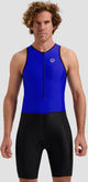 Rogelli florida trifonction homme et femme - sans manches - noir bleu - xl