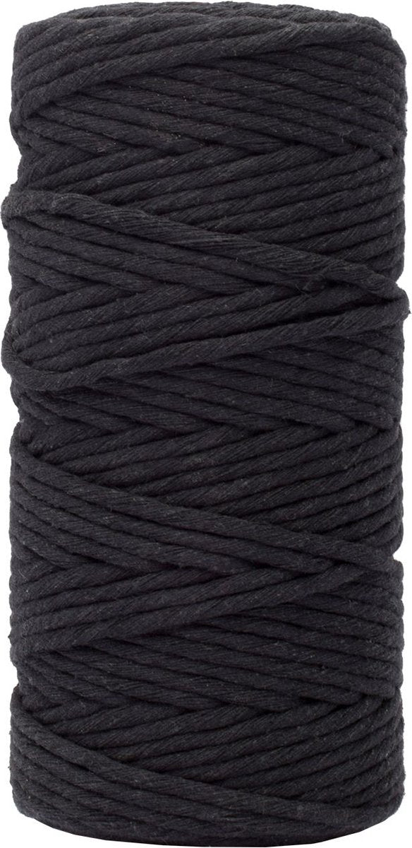 Vaessen creative • corde macramé 3mmx100m noir