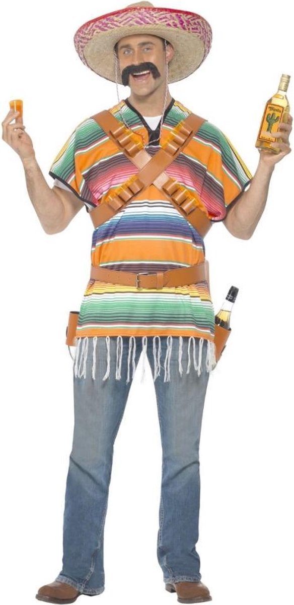 Smiffys - costume de tireur de tequila - vert multicolore