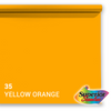 Papier d'arrière-plan supérieur 35 jaune-orange 1,35 x 11m