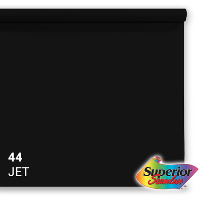 Papier d'arrière-plan supérieur 44 Jet Noir 1,35 x 11m