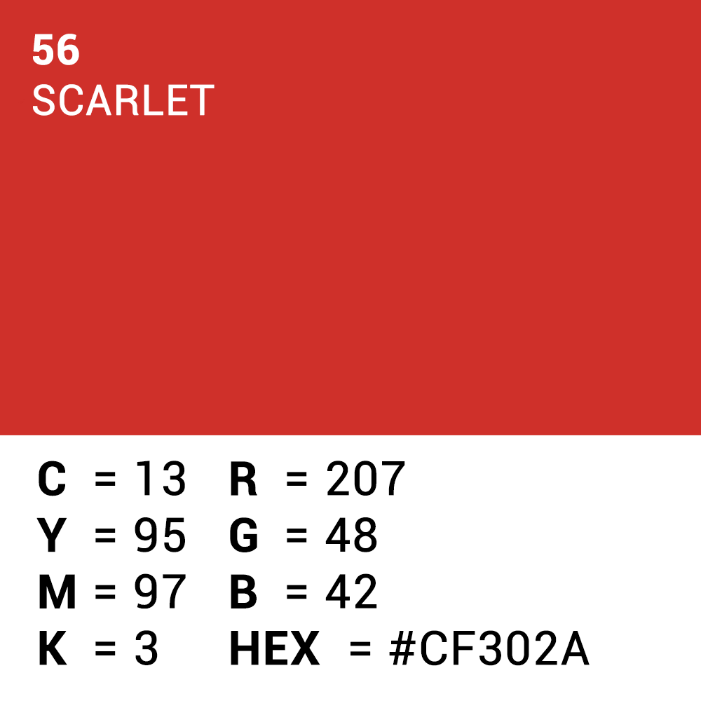 Papier de fond supérieur 56 Scarlet 1,35 x 11m