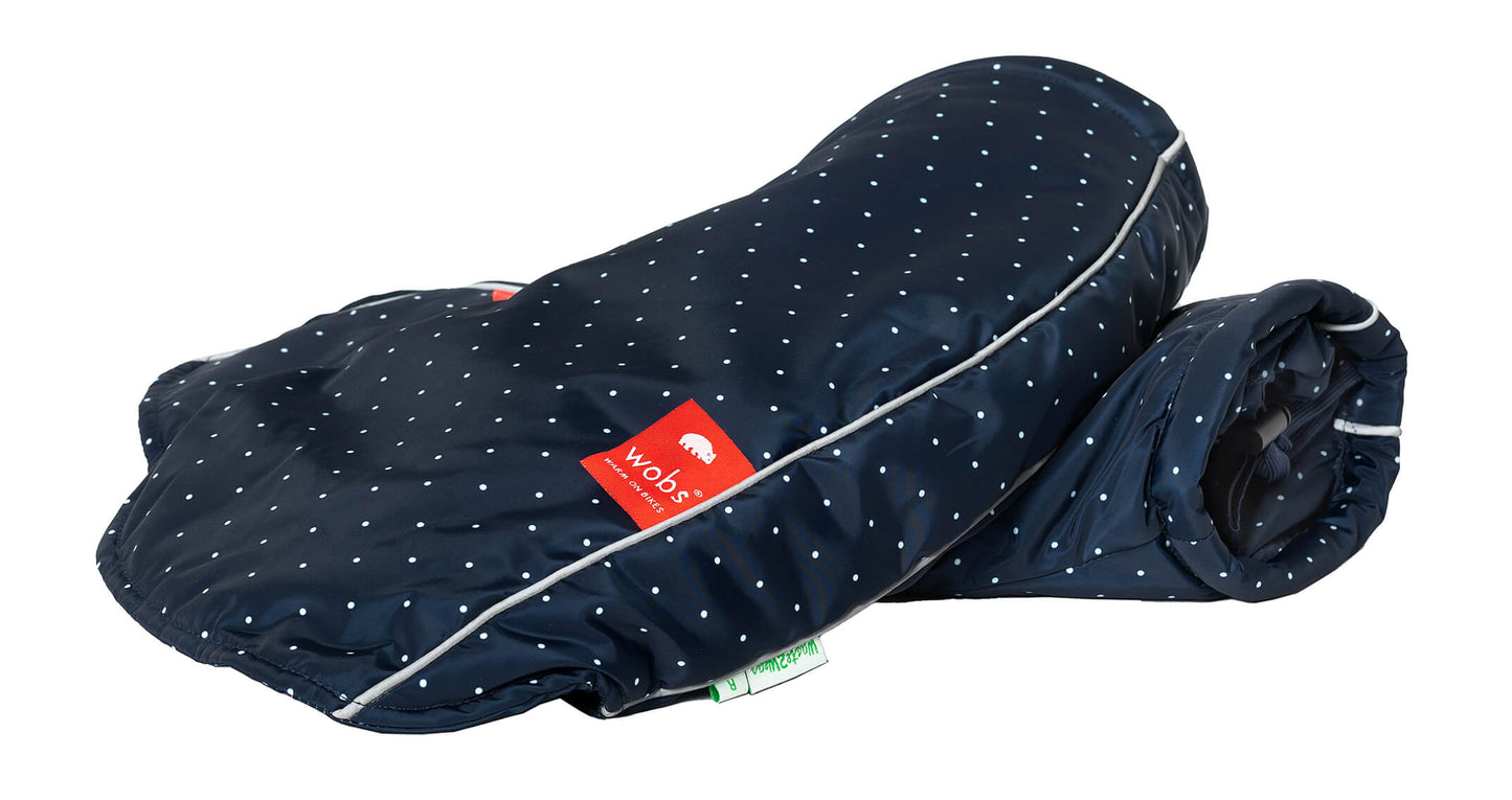 Wobs hand mofs polka dots marine