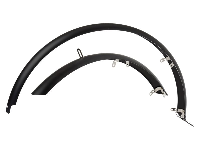 Jeu de garde-boue acier 28 noir mat