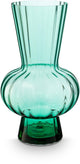 Vase Vtwonen - vase à fleurs en verre - vert - 26x45cm