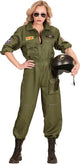 Costume de pilote d'avion de chasse Widmann pour femme