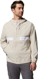 Veste outdoor homme coupe-vent à capuche Columbia Spire Valley™ - pierre foncée, blanc