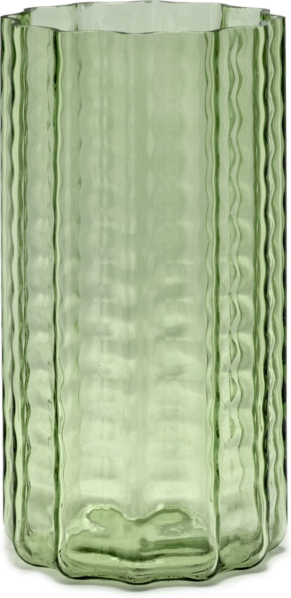 Serax - ruben deriemaeker vagues - vase - vert transparent - 15 ø - h 28cm - 1,83kg