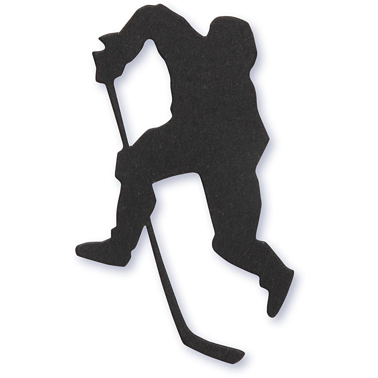 Étiquette d'entreprise Creativ, joueur de hockey sur glace, taille 54x64 mm, noir, 10 pièces 1 boîte