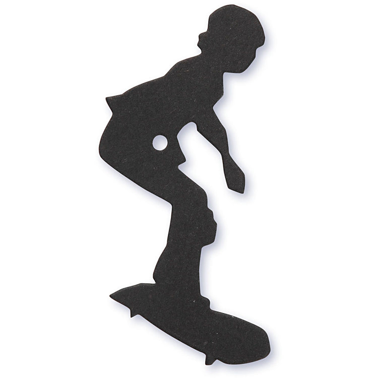 Étiquette d'entreprise Creativ, patineur, taille 56x67 mm, noir, 10 pièces 1 boîte