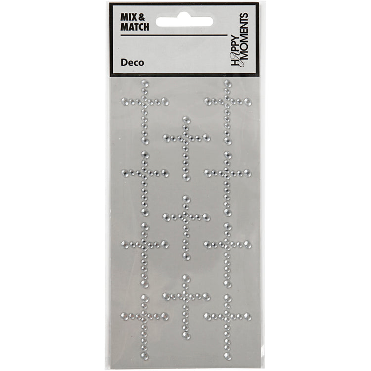 Strass Creativ company, dim. 35x25 mm, argent, 11 pièces, 1 boîte