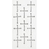 Strass Creativ company, dim. 35x25 mm, argent, 11 pièces, 1 boîte