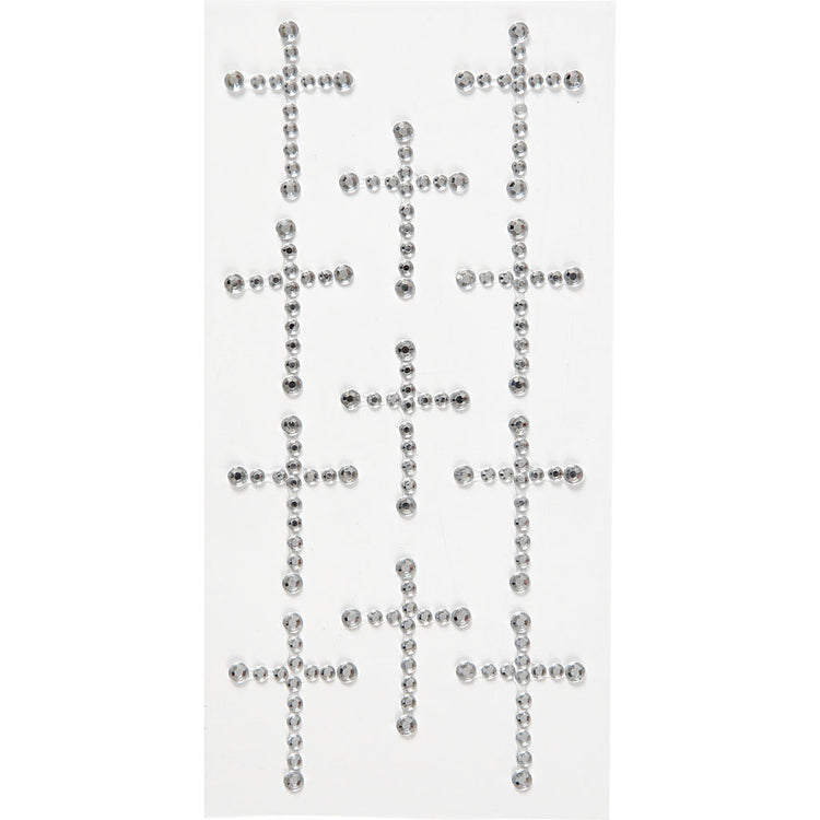 Strass Creativ company, dim. 35x25 mm, argent, 11 pièces, 1 boîte