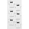 Autocollants Creativ company, chemise, taille 33x35 mm, blanc, 6 pièces 1 boîte