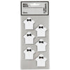 Autocollants Creativ company, chemise, taille 33x35 mm, blanc, 6 pièces 1 boîte