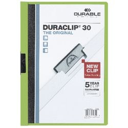 Chemises à pince en plastique durable a4 22,5x31cm vert pince coulissante capacité 3 mm