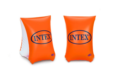 Intex bracelets de natation orange l 30x15cm