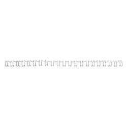 Reliure à dos à reliure métallique 21 gbc métal 8 mm argent 60 feuilles