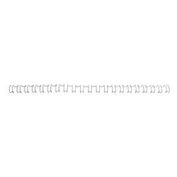 Reliure à dos wirebind 21 gbc métal 10mm argent capacité 75 feuilles