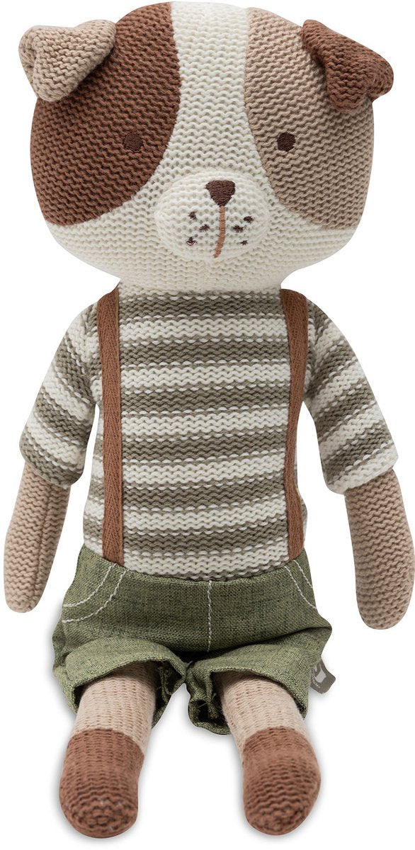 Jollein peluche - 40x15cm - chien - mick - poupée peluche