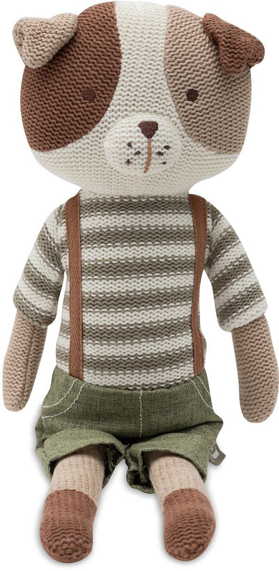 Jollein peluche - 40x15cm - chien - mick - poupée peluche