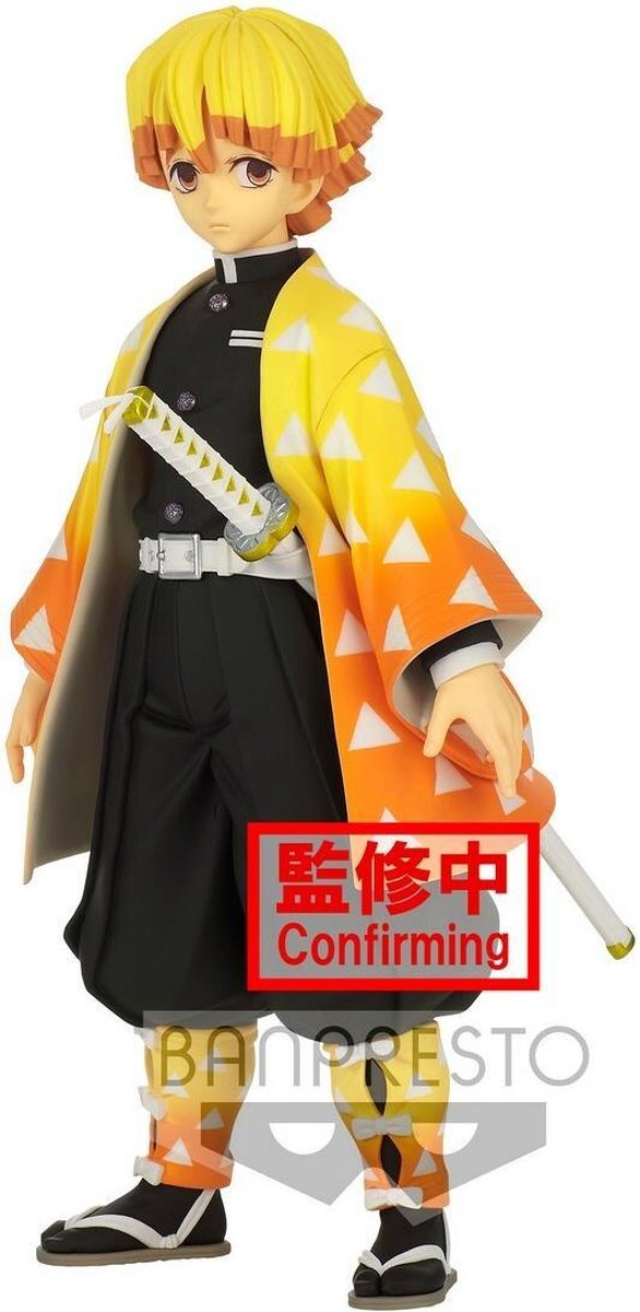 Tueur de démons Banpresto : kimetsu no yaiba - figurine grandista zenitsu agatsuma 24cm