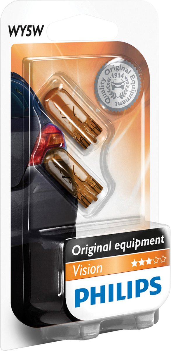 Lampe de voiture Philips wy5w w2,1x9,5d 12v 5 b2