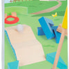Mini golf en bois à petit pied, 20dlg.