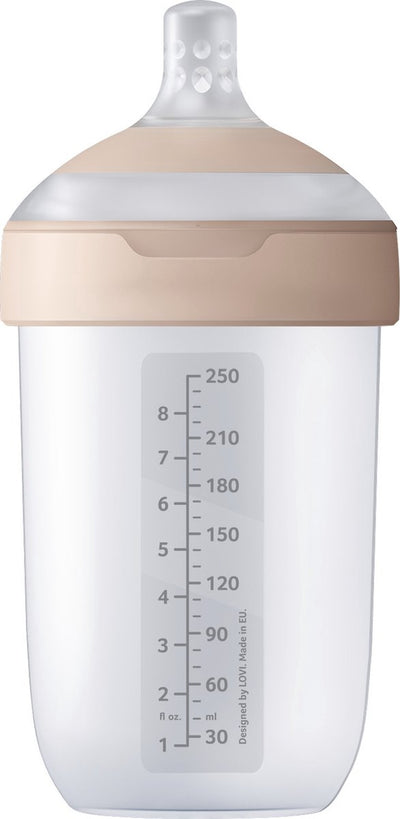 Biberon Difrax lovi Dynamic mammafeel - 250 ml - rose - 1 pièce