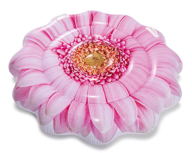 Matelas pneumatique marguerite rose