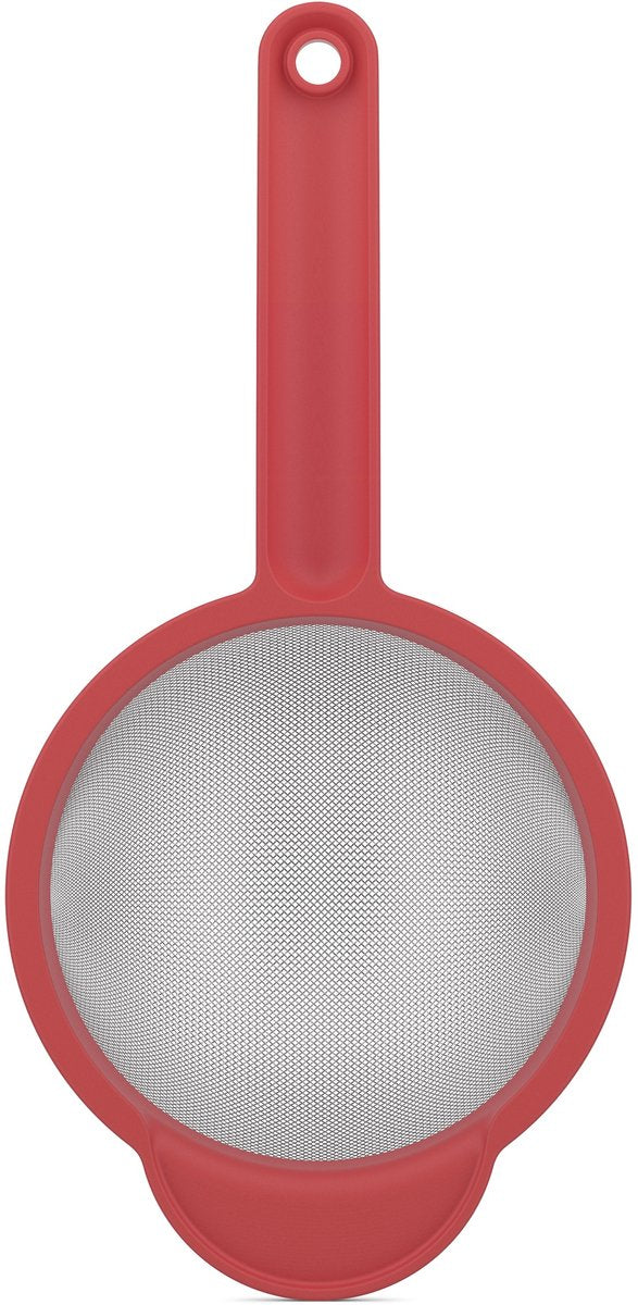 Tamis Mepal chef it - 16,7 cm - avec boucle de suspension pratique - s'adapte aux bols à mélanger - résistant à la chaleur jusqu'à 110°c - passe au lave-vaisselle - ustensiles de cuisson - corail