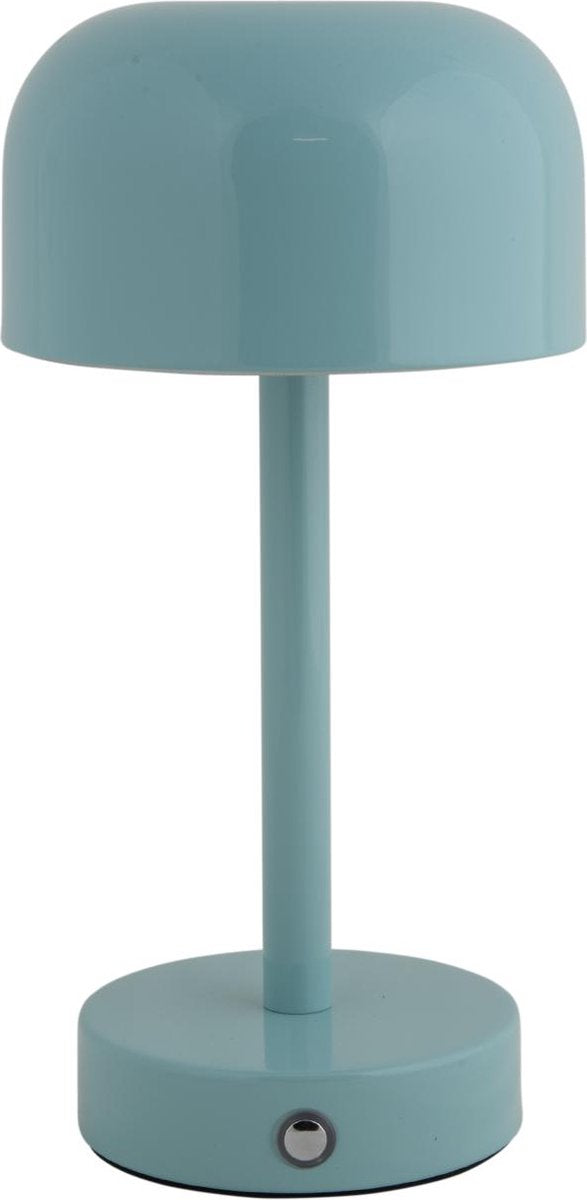 Leitmotiv lampe de table james led - bleu - 12,5x12,5x24,5cm - scandinave