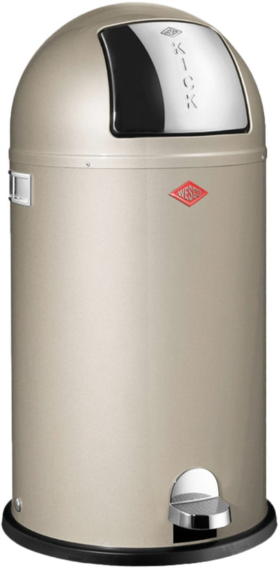 Poubelle Wesco kickboy | poubelle à pédale | 40 litres | métal - maillechort | poubelle - fabriquée en Allemagne