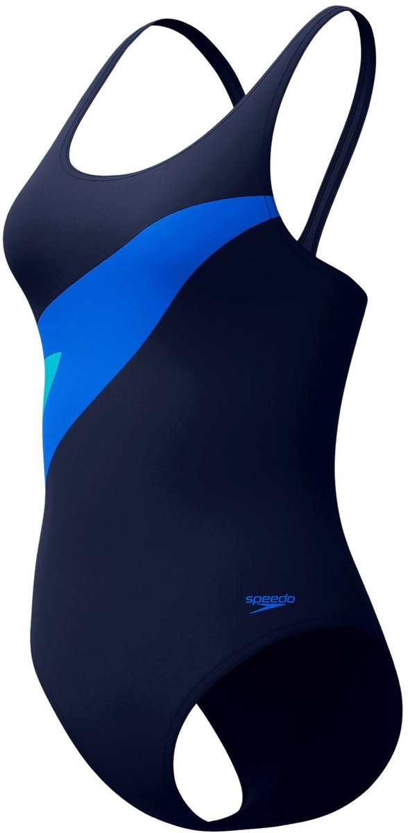 Speedo maillot de bain de sport 1 pièce femme hyperboom papillon dos - marine marine